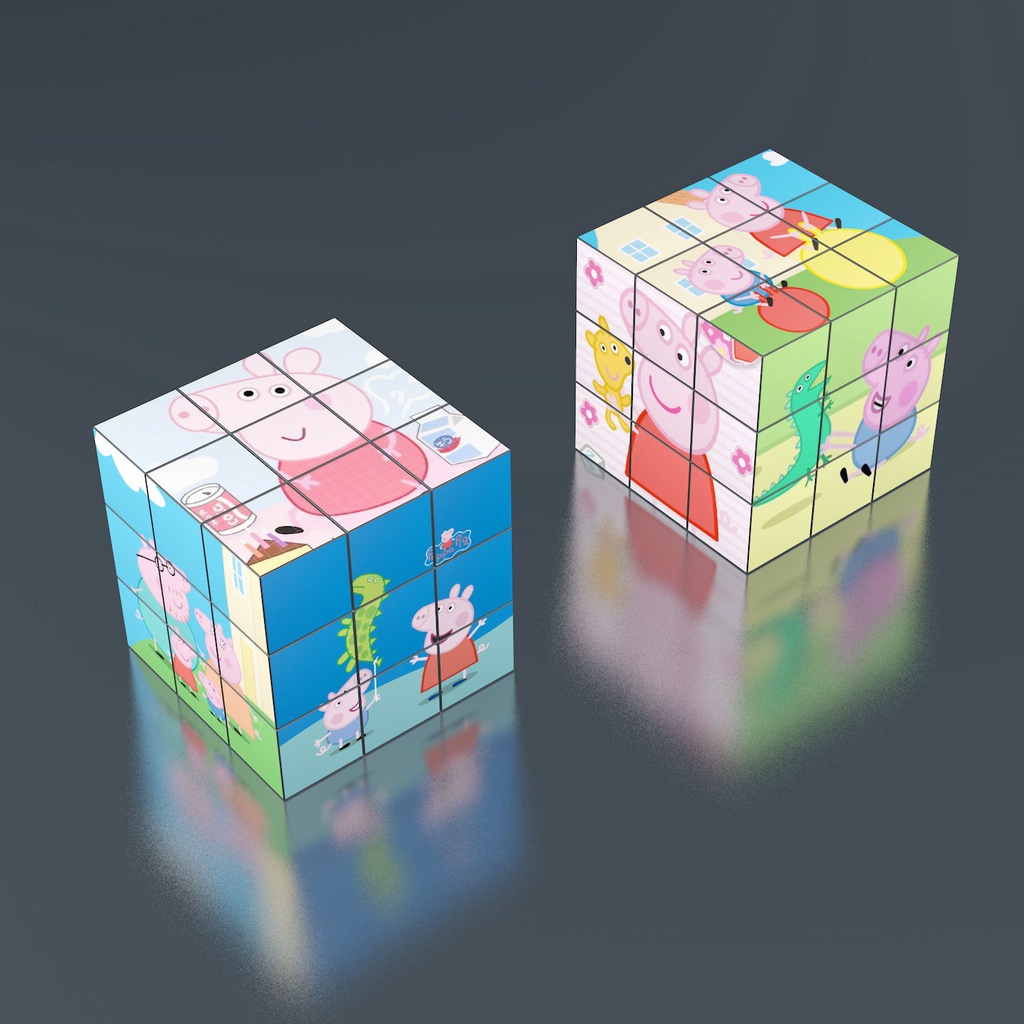 Zeta Đồ chơi Ultraman Nam Magic Cube Tặng quà Ngày Thiếu nhi Trọn bộ Xếp hình Net Red Khối lập phương Rubik có ba thứ tự