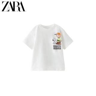 Zara áo thun ngắn tay in hình snoopy thời trang dành cho nữ và nam 3337585 712