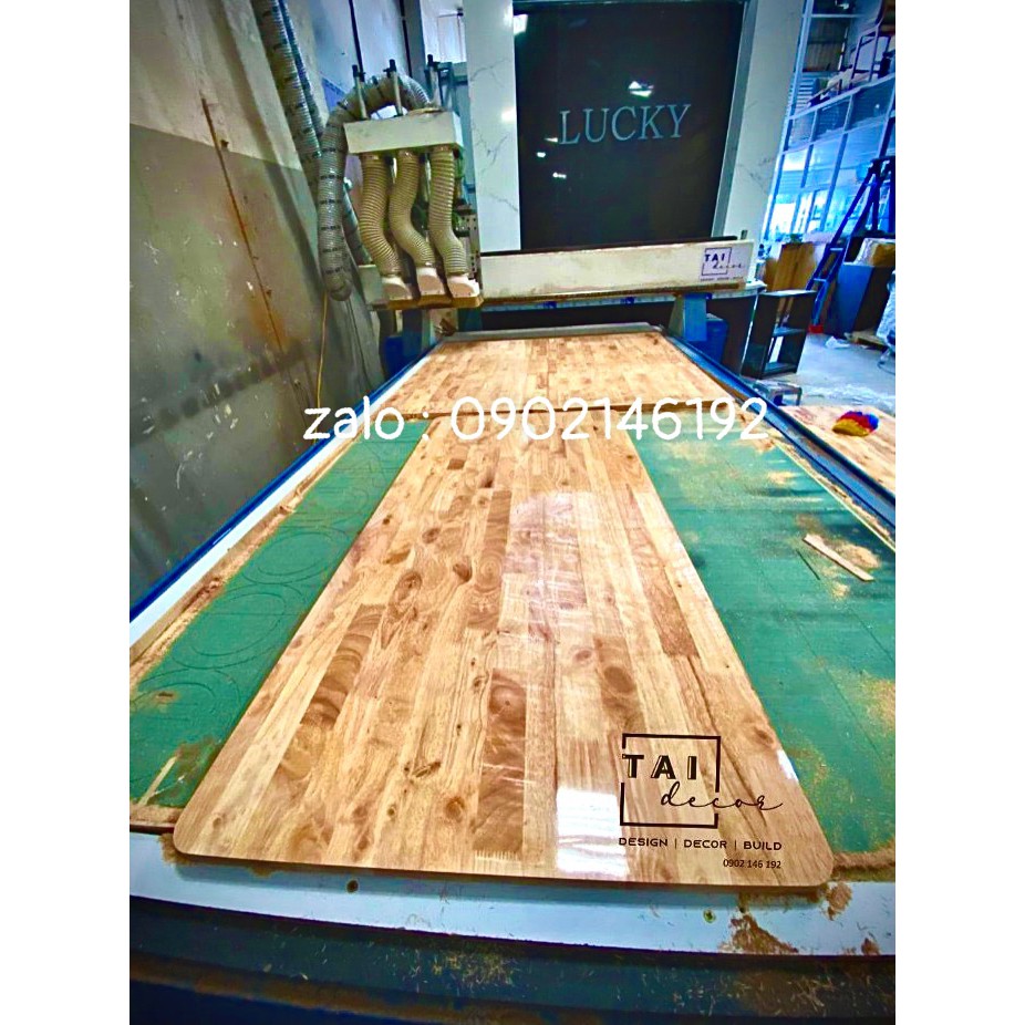 (Giao Hỏa Tốc) Mặt bàn gỗ cao su làm bàn học - bàn làm việc - kệ gỗ trang trí - để vật dụng nhà bếp TC086