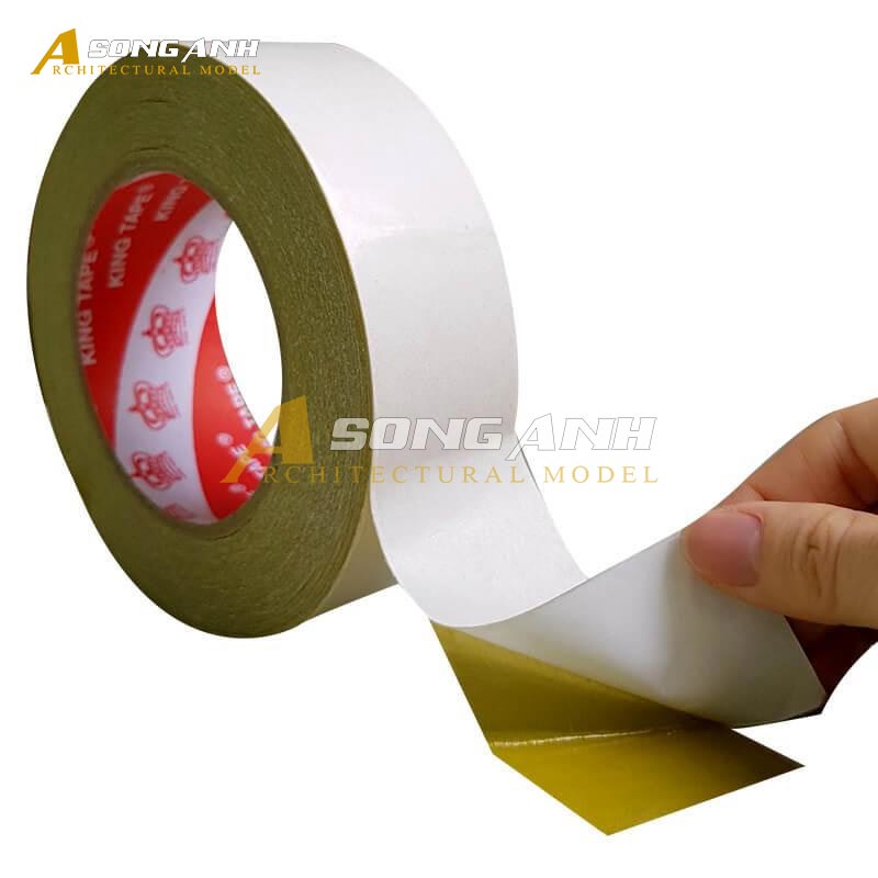 Băng Keo 2 mặt 5 cm - lớp keo vàng đậm