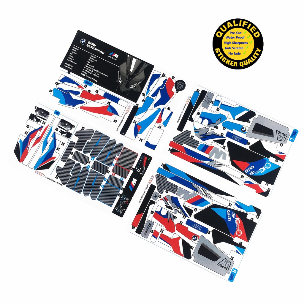Nhãn dán tùy chỉnh cho LEGO 42130 BMW 1000RR, chỉ nhãn dán