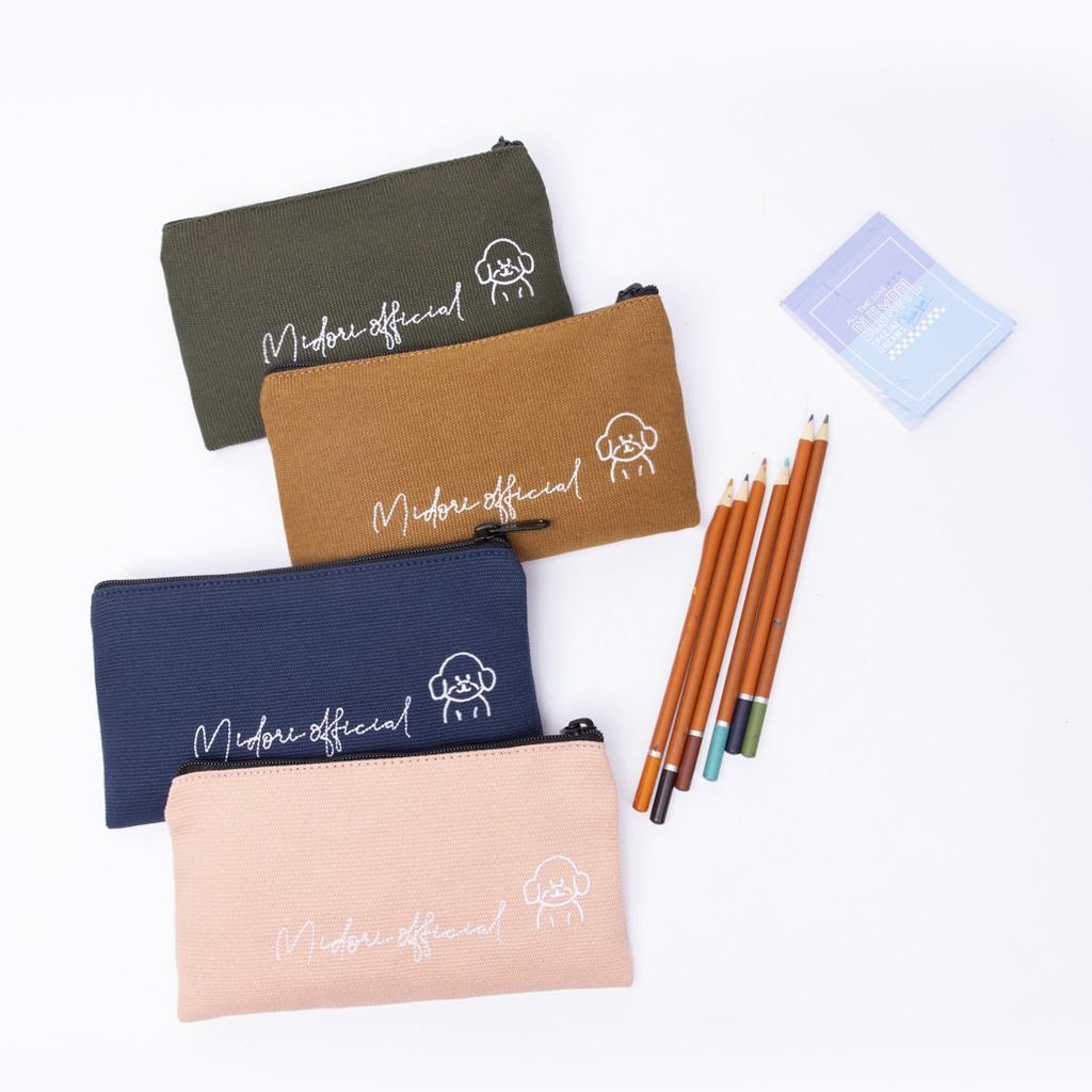 Ví Canvas nhiều màu Đựng Thẻ Midori M Studio