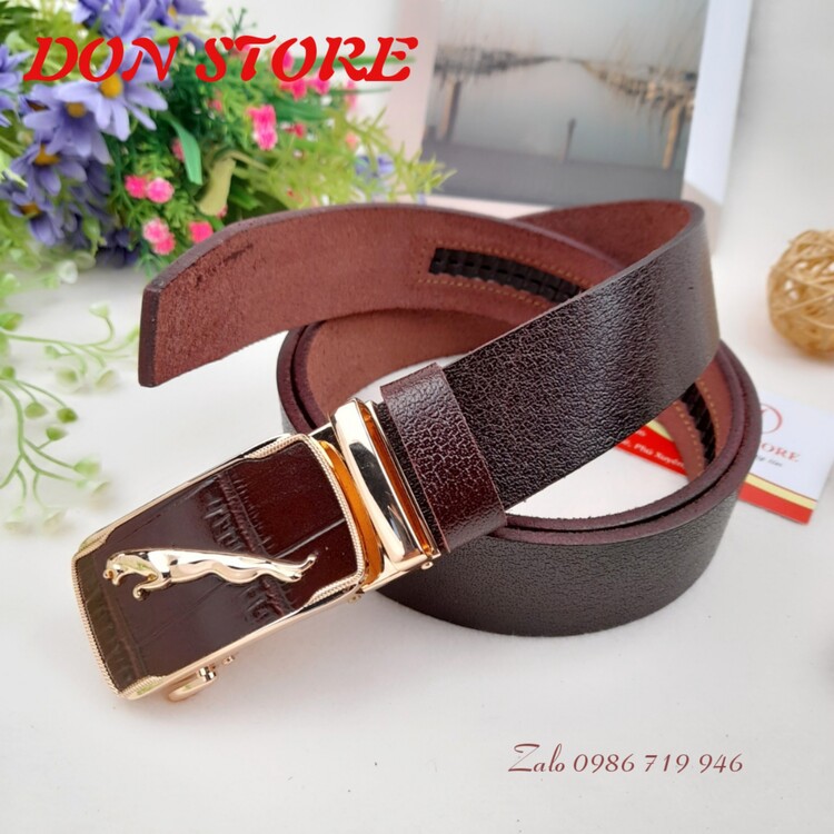 [LEATHER 100%] Thắt Lưng Nam Hàng SIÊU ĐẸP Khóa Kẹp Rút Chống Trượt Cao Cấp Full Da Bò Thật 100% (BH 12 Tháng)