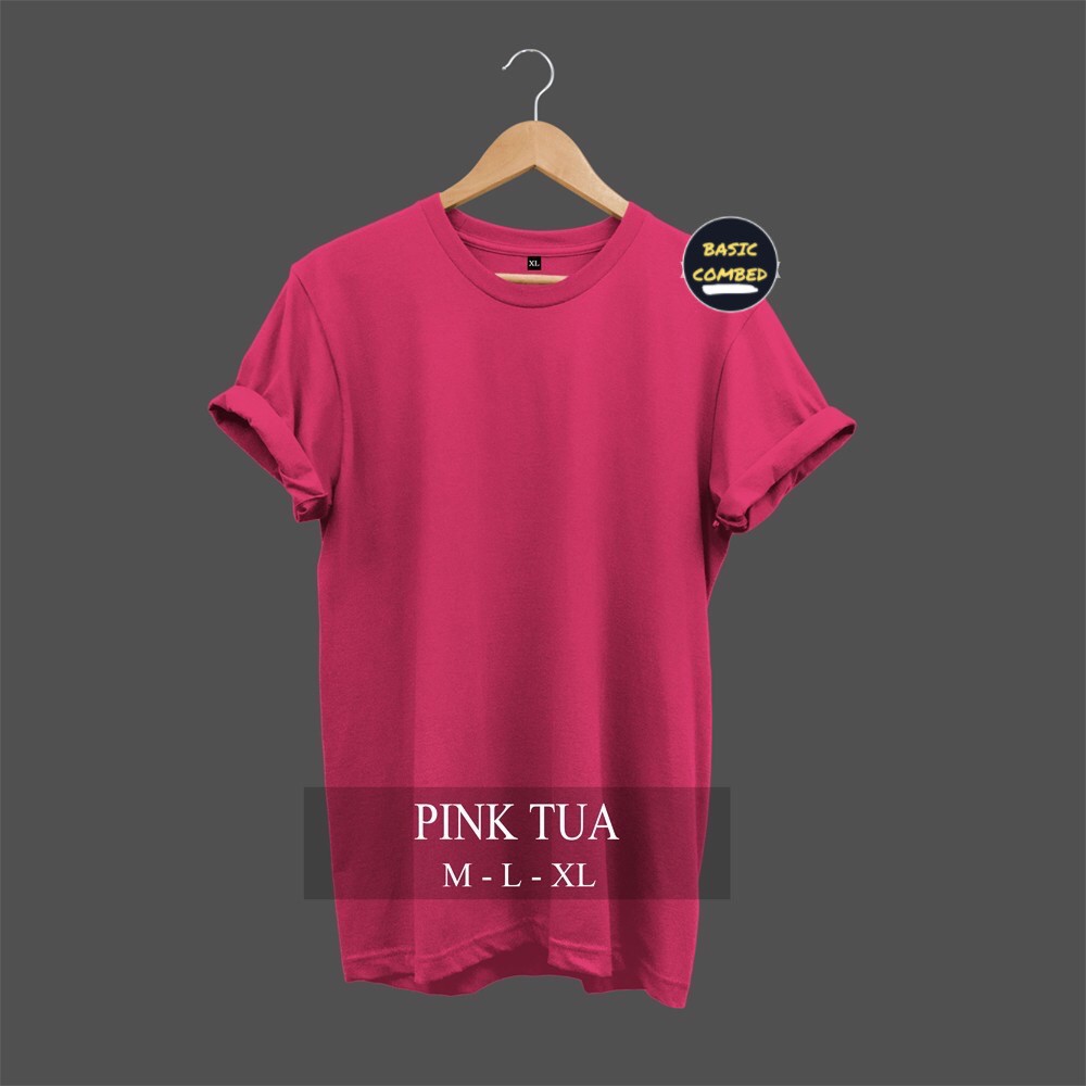 Áo Sơ Mi Tay Ngắn Chất Liệu Cotton Màu Hồng Đậm 30s