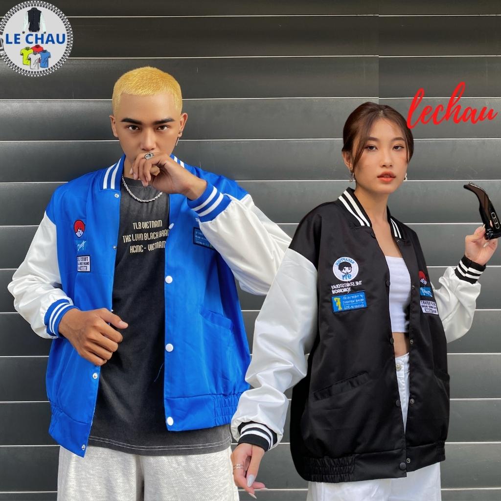 Áo Khoác Dù Bomber Bóng Chài Thêu DINNER 2 Lớp Cao Cấp Form Rộng, Áo Khoác Varsity Nam Nữ Unisex