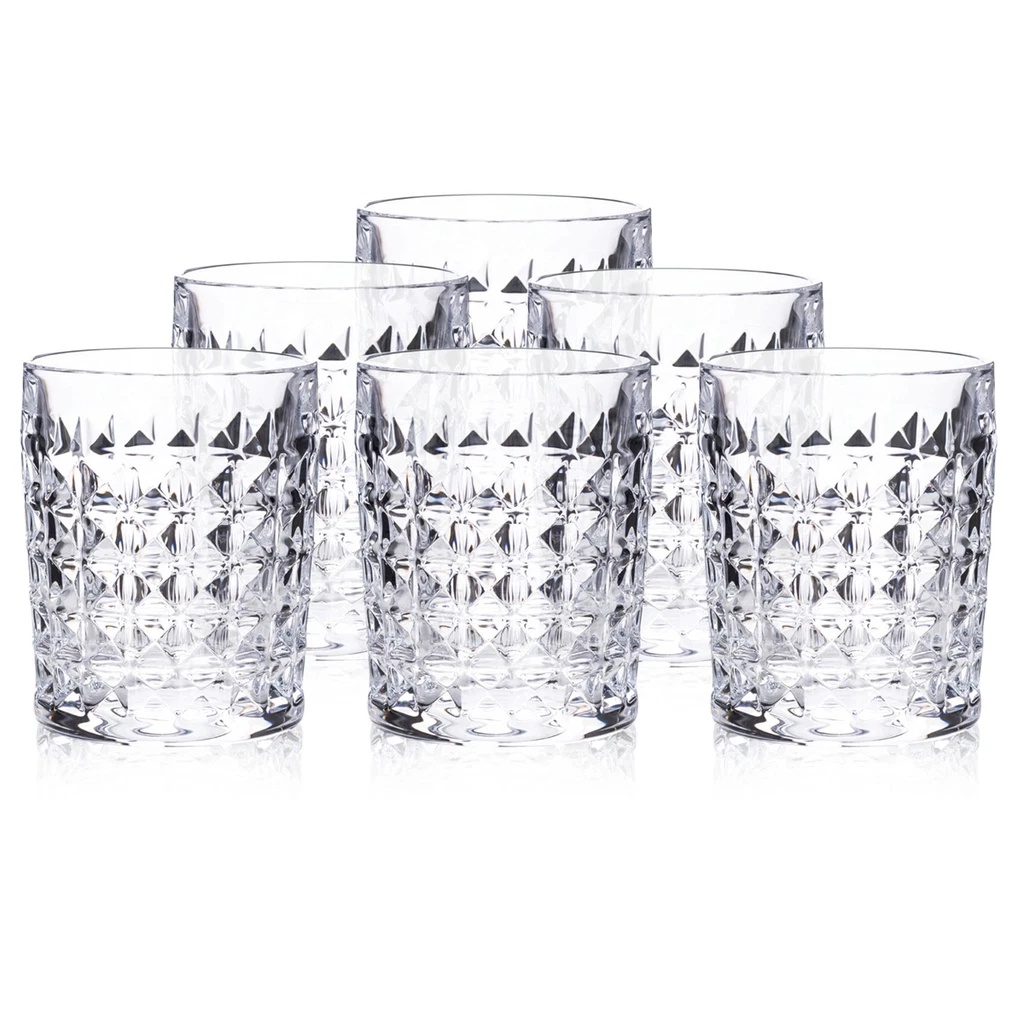 Set 6 Cốc Kim Cương Bohemia Diamond Dung Tích 230ml Nội Địa Séc Sang Trọng, Cao Cấp Cốc Uống R.ượu GermanySnT 290069