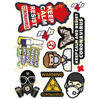 Sticker4Bike - Set Sticker Anti-Corona