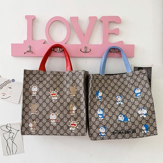 Túi Tote In Hình Mèo Máy Doraemon Phong Cách Phương Tây 2022