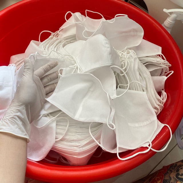 Khẩu trang vải không dệt loại 70gr may 2 lớp | BigBuy360 - bigbuy360.vn