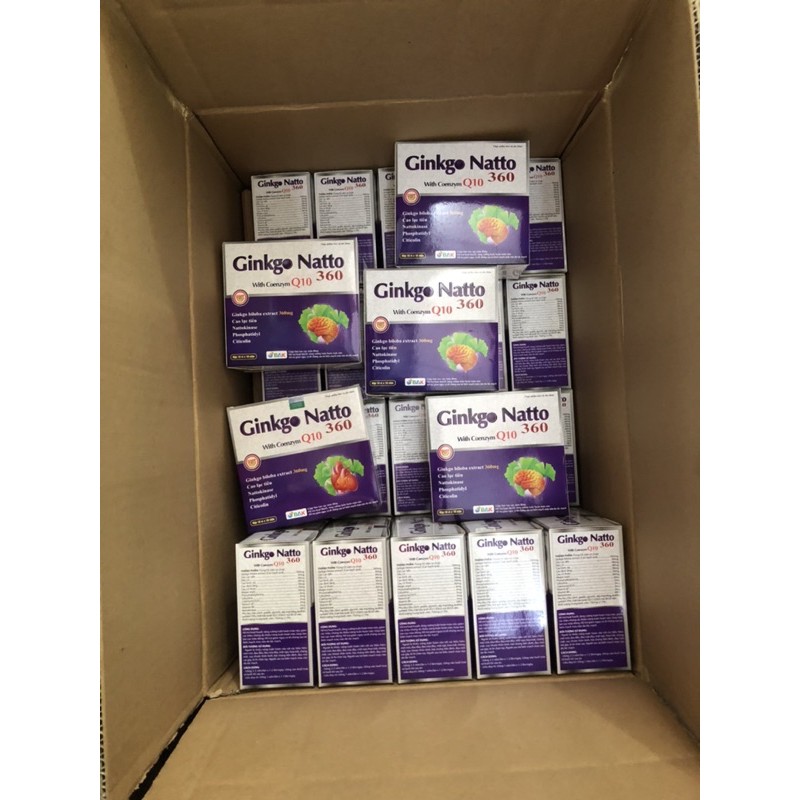 Hoạt huyết Ginkgo Natto 360 with Coenzyme Q10 (hỗ trợ tuần hoàn não....)