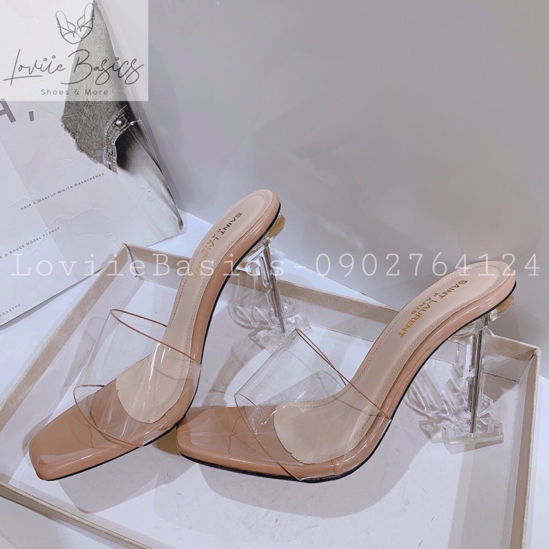 DÉP CAO GÓT NỮ LOVIIEBASICS - CAO GÓT NỮ 9 PHÂN THỜI TRANG - GUỐC MICA - D200358