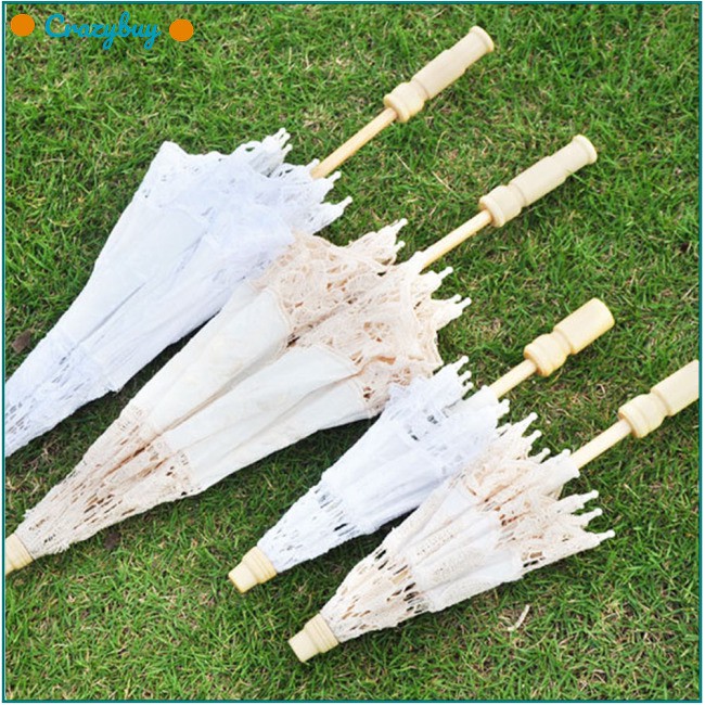 Dù ren cổ điển cho cô dâu ngày cưới