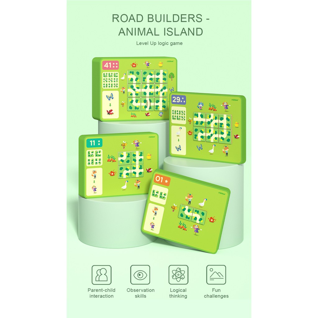 Trò chơi trí tuệ Logic Game Người làm đường - Mideer Road Builder MD 2076 cho bé từ 5 tuổi My Mickey Shop