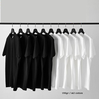 Áo thun trơn oversize Foxseventy, màu đen, trắng, chất thun cotton 100%, cam kết đổi trả