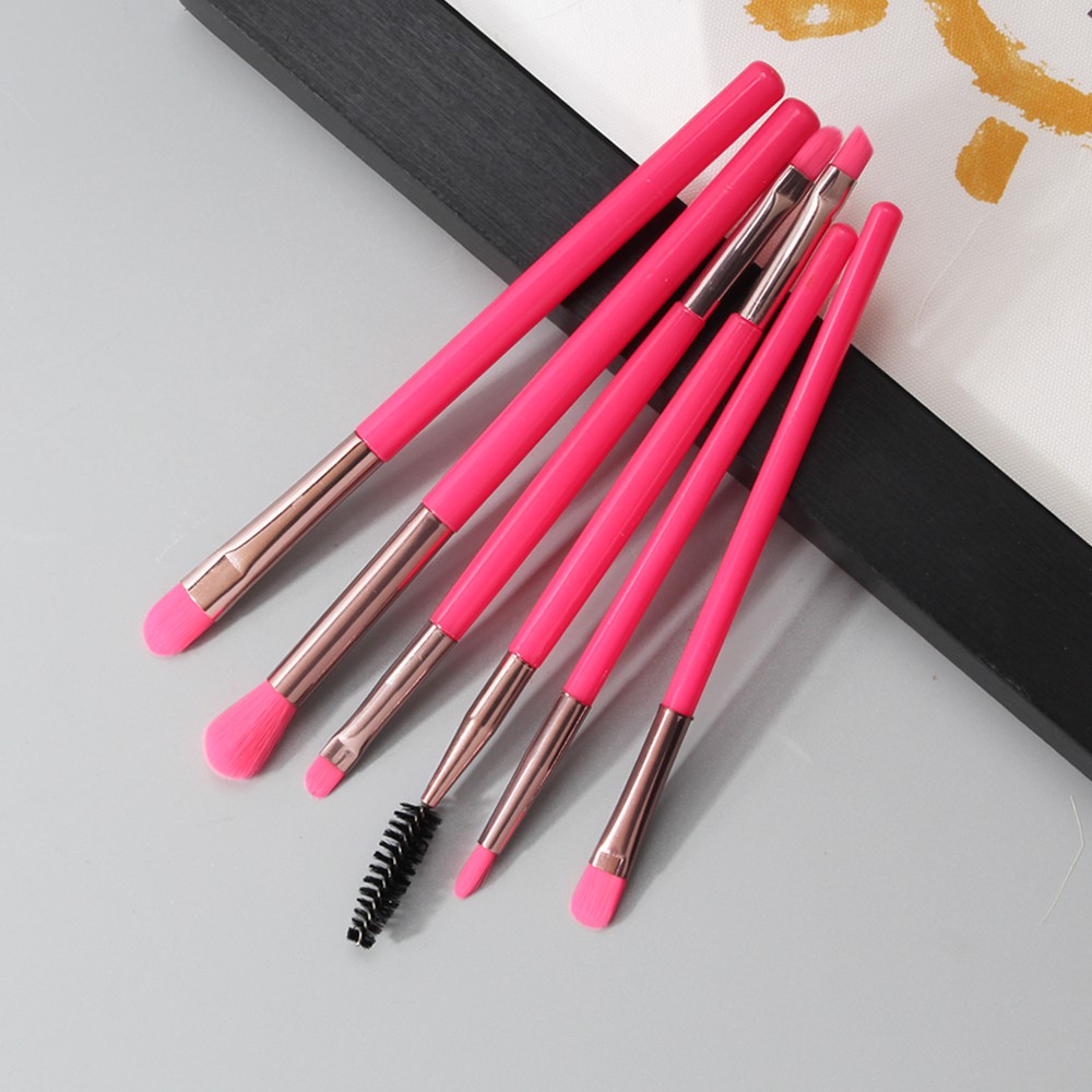 MAGEFY Bộ 6 PCS/ Cọ trang điểm đánh mắt đánh môi/ Makeup Brushes Set Cọ trang điểm đánh phấn mắt chất lượng cao/cho phấn nền phấn mắt phấn má