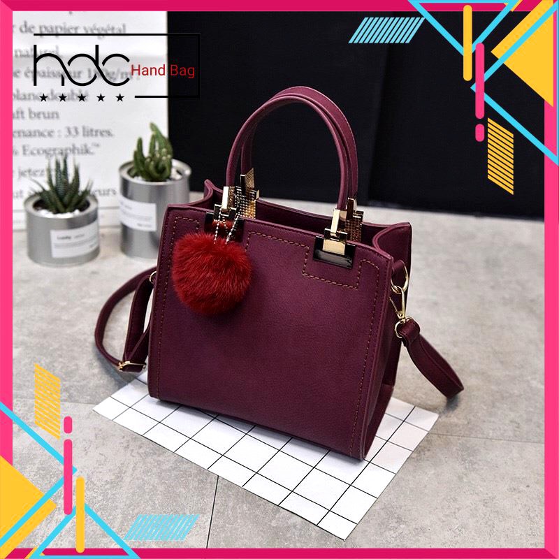 👜 Túi xách hàng hiệu nữ chính hãng STA2 - Màu Tím 24x23x15 cm 👜