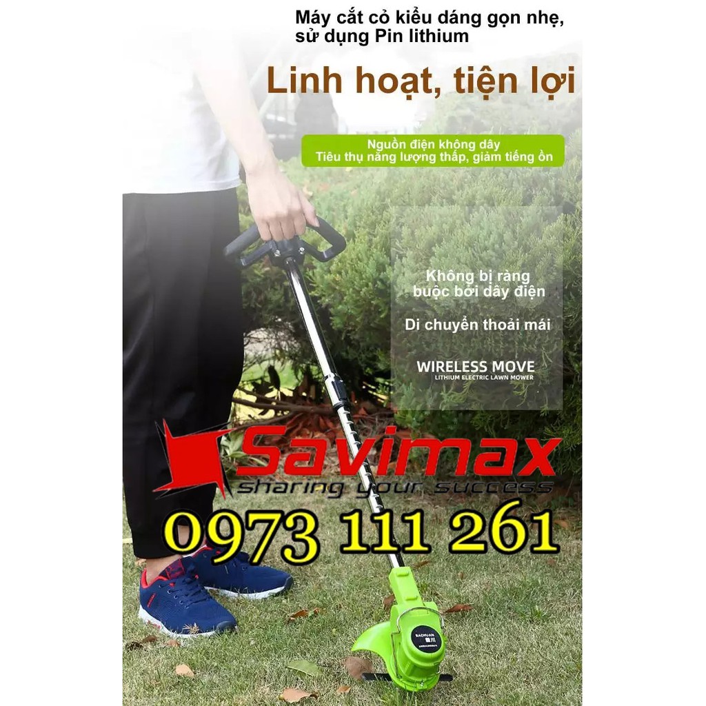 Máy cắt cỏ dùng pin Lithium Savimax LT120