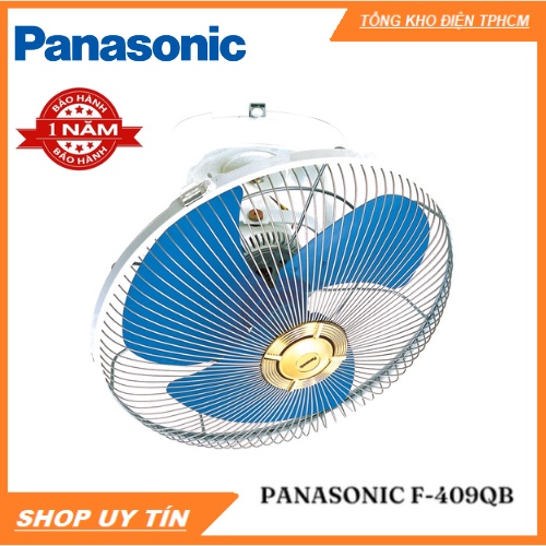 Quạt Đảo Treo Trần PANASONIC F-409QB (Màu xanh)- Hàng Chính Hãng