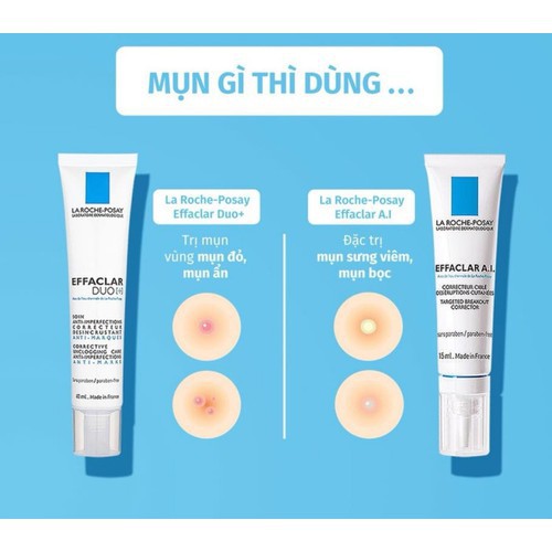 Kem Dưỡng Chấm Mụn La Roche-Posay Effaclar Duo (+)