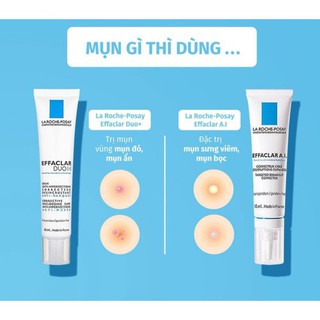 Kem giảm mụn chuyên biệt Kem La Roche-Posay Effaclar Duo+ 15ml