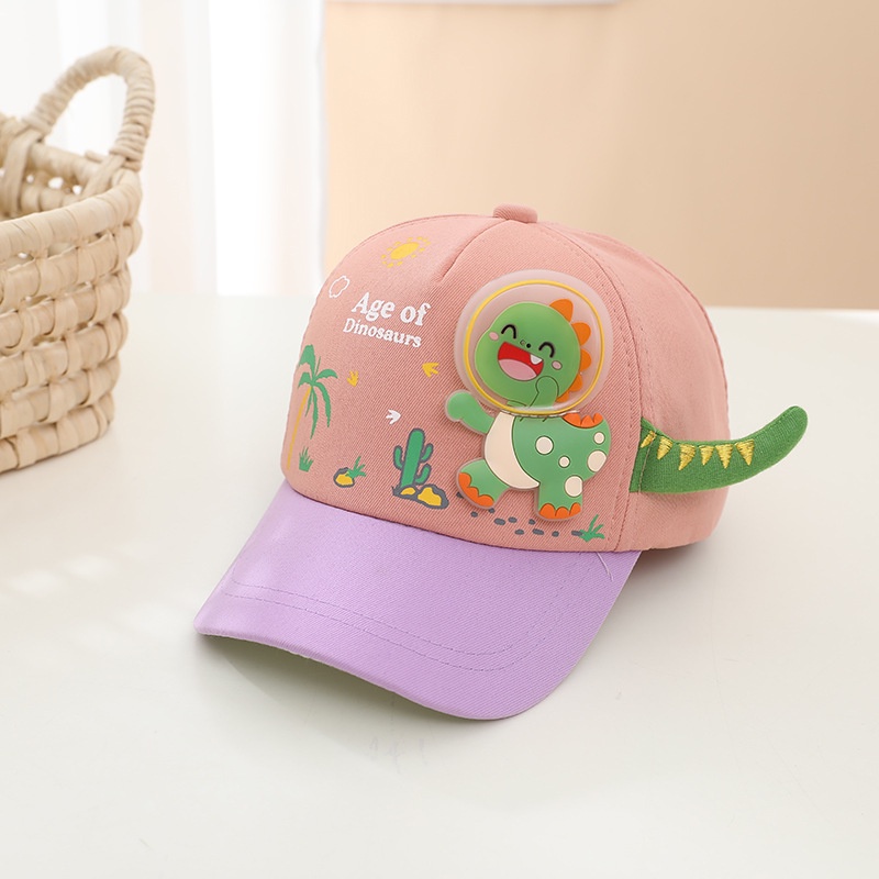 Mũ Lưỡi Trai Chống Nắng Họa Tiết Khủng Long Hoạt Hình Dễ Thương Cho Bé