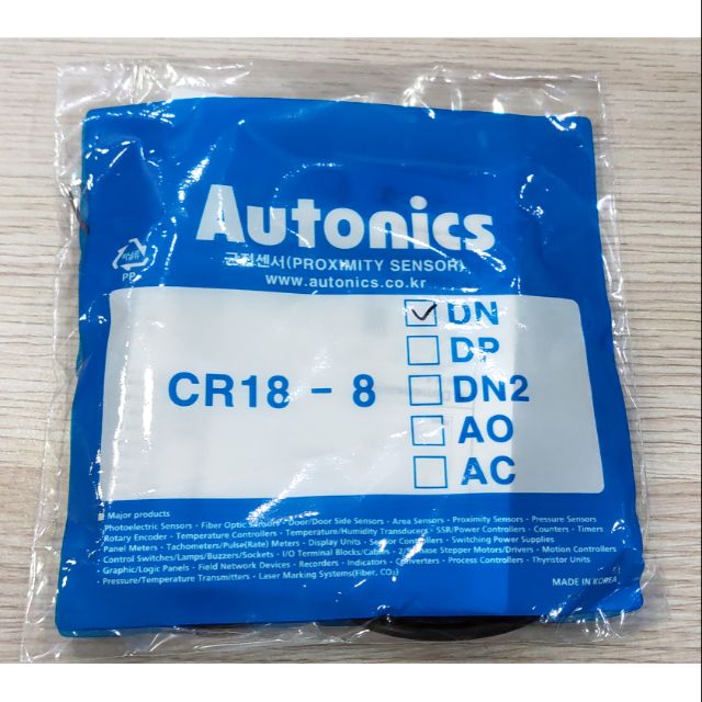 Cảm biến điện dung phi 18 CR18-8DN, CR18-8DP, CR18-8AC, CR18-8AO Autonics