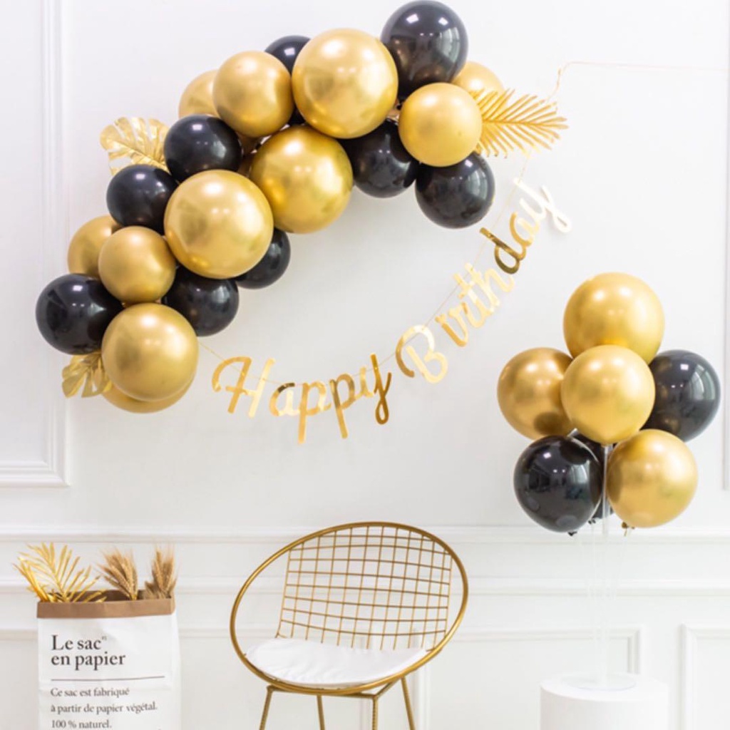 Set bóng bóng trang trí sinh nhật kiểu mới nhẹ nhàng, đơn giản thích hợp cho mọi lứa tuổi