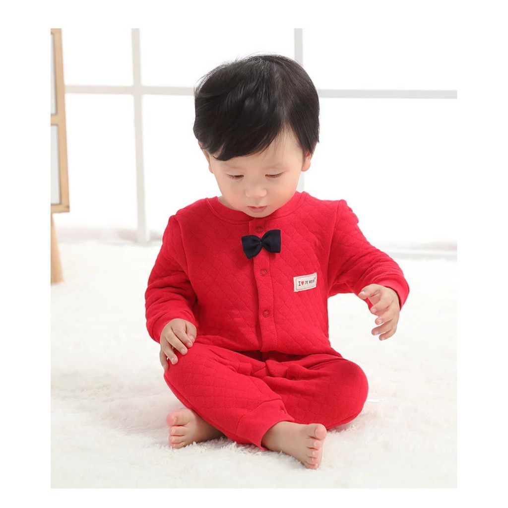 Body liền thân trần bông, bodysuit dài tay cotton cho bé trai và bé gái sơ sinh từ 3-11kg