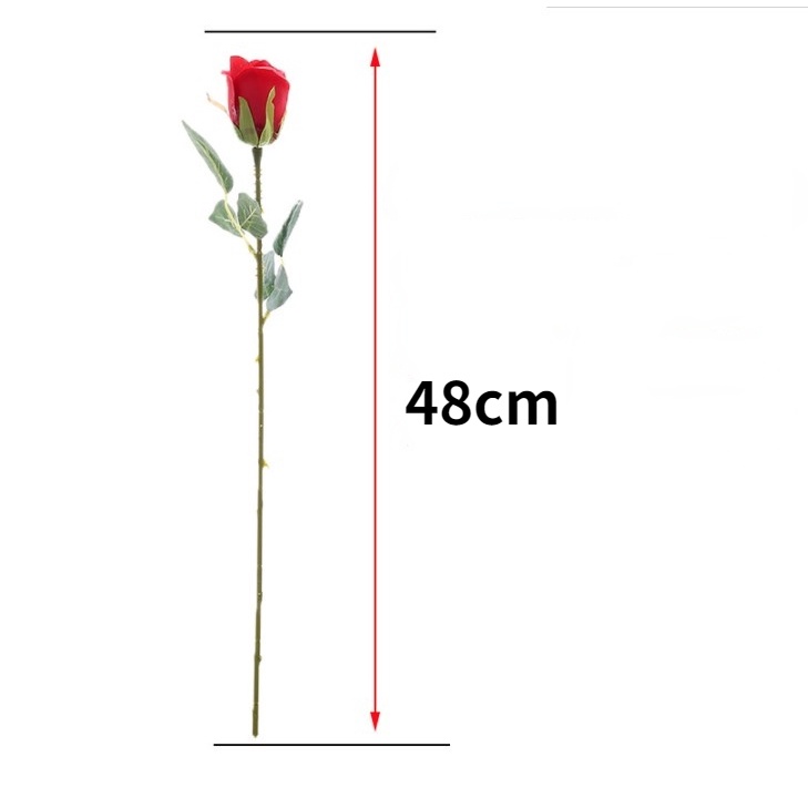 Hoa Hồng Nhân Tạo 48Cm Trang Trí Nội Thất Phòng Khách/Lễ Hội/Lễ Hội/Lễ Tình Nhân Dịp Năm Mới