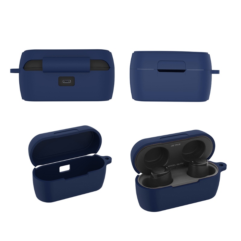 Vỏ bọc silicone bảo vệ hộp sạc tai nghe không dây màu kẹo dễ thương