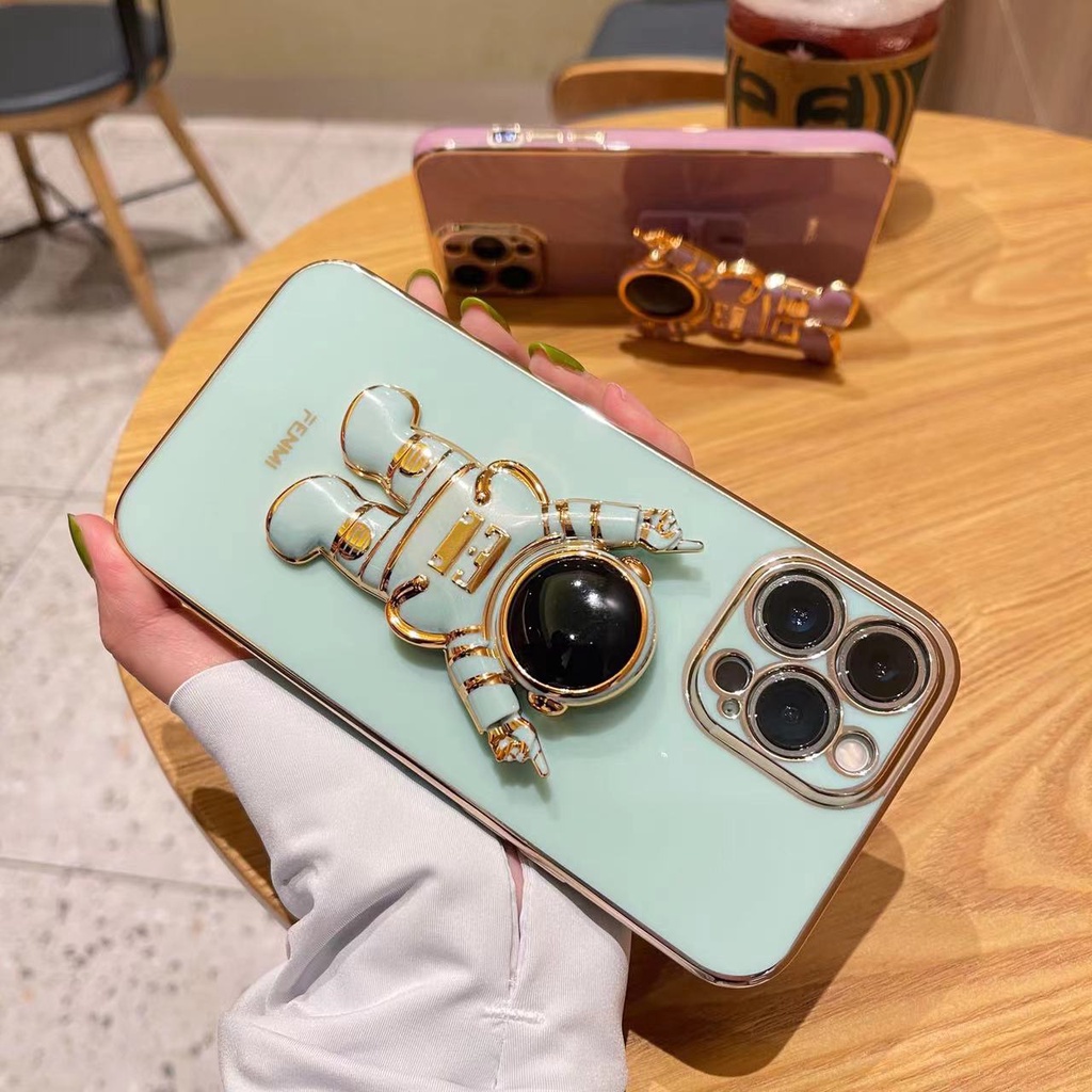 Ốp Điện Thoại Chống Sốc Hình Phi Hành Gia 3D Cho iPhone 6 6s plus 7 plus 8 plus x xs max xr 11 pro max 12 pro max 13 pro max