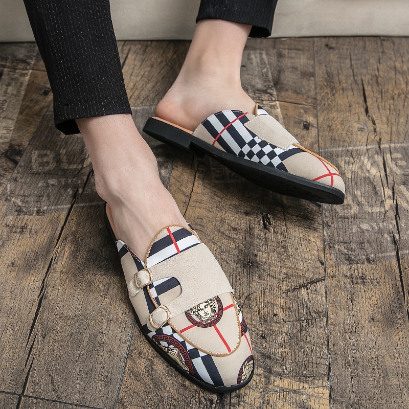 Giày Lười Da Phong Cách Retro Thời Trang Cho Nam