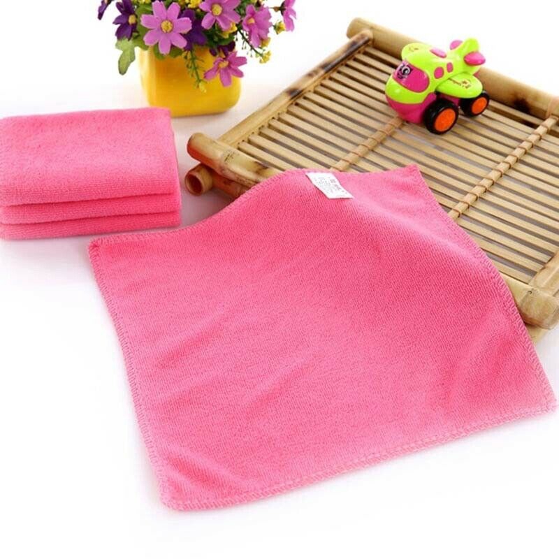 Bộ 2/4 khăn lau bằng chất liệu microfiber nhiều màu đa năng