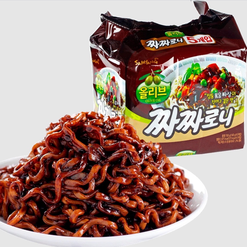 Mì cay Samyang vị tương đen trộn khô Hàn Quốc gói 140gr