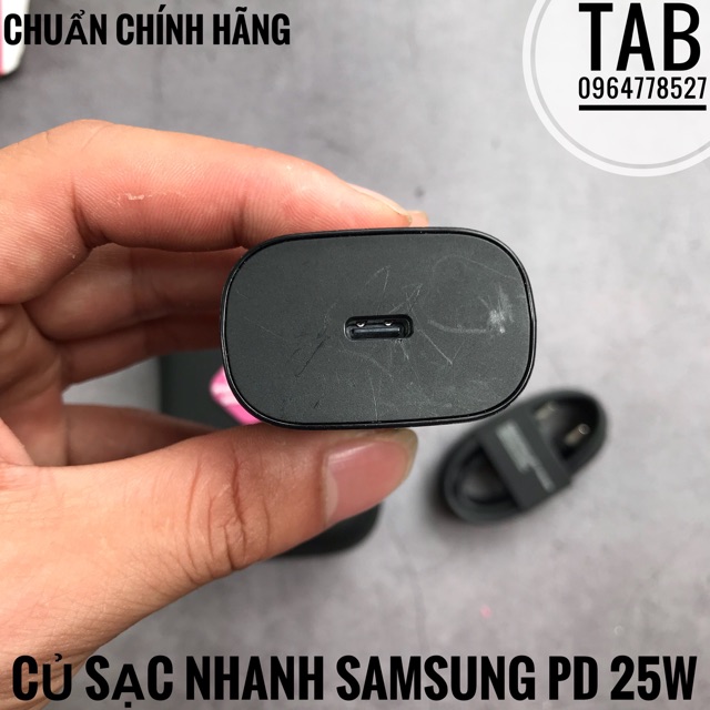 Củ Sạc Nhanh Samsung 25w PD Bóc Máy S10 5G - Bảo Hành 12 Tháng