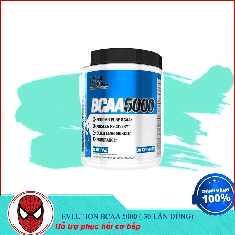 Thực Phẩm Bổ Sung Hỗ Trợ Phục Hồi Cơ Bắp Evlution Bcaa 5000 ( 30 lần dùng ) - Chính hãng