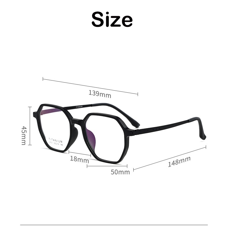 Mắt Kính Đọc Sách Gọng Titan Nguyên Chất Siêu Nhẹ Cho Nam