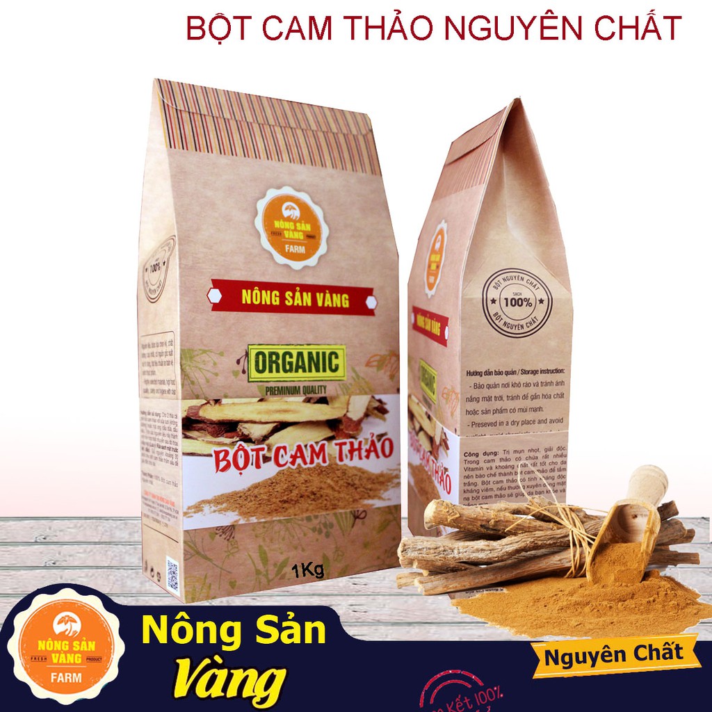 Bột Cam Thảo Nguyên Chất Cao Cấp 1kg - Nông Sản Vàng