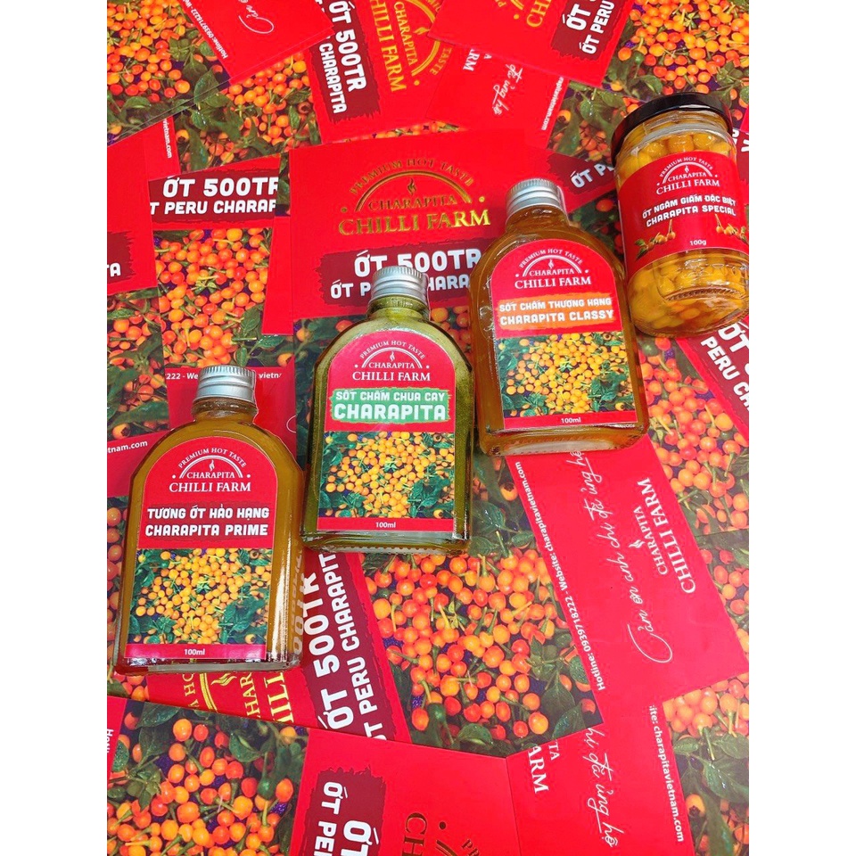 Tương Ớt Peru Hảo Hạng Siêu Cay Nguyên Chất Charapita Cao Cấp