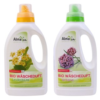 Nước xả vải hữu cơ hương oải hương - hoa đoạn - hoa cỏ đuôi ngựa 750ml Almawin