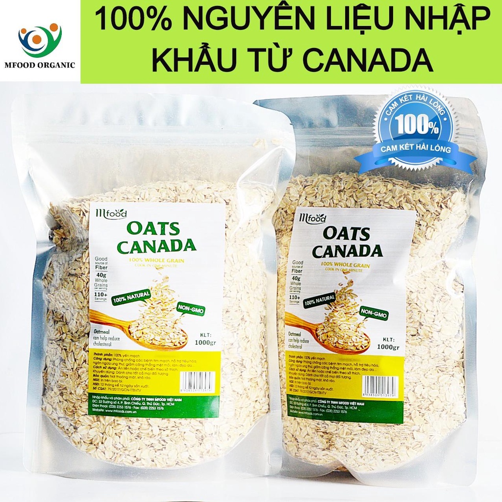 Yến Mạch Canada Cán Dẹp 500g