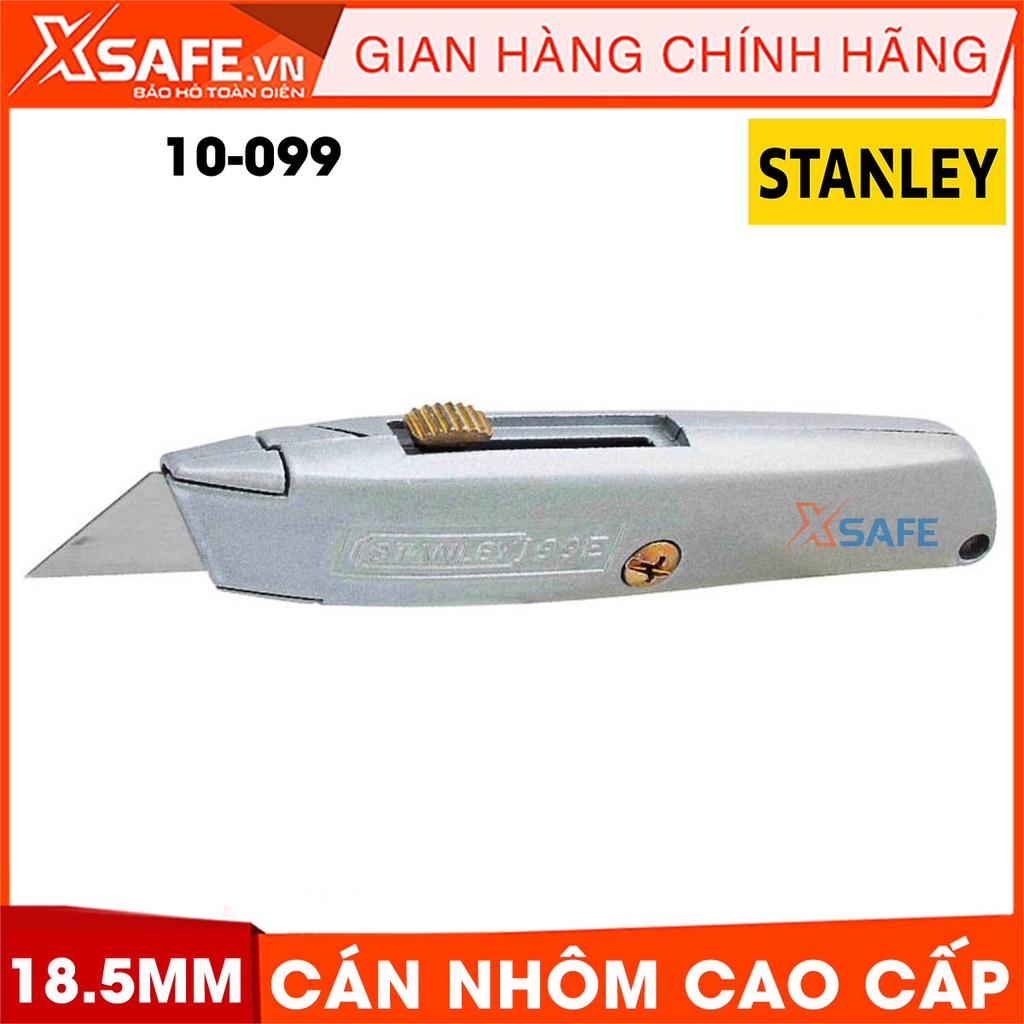 Dao rọc cán nhôm STANLEY 10-099 18.5x152mm, lưỡi dao hợp kim thép Dao rọc Stanley cán nhôm cao cấp, trọng lượng nhẹ bền
