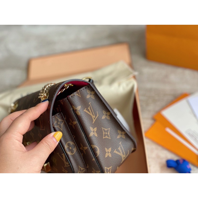 Túi đeo vai nữ hai dây LOuis Vuitton LV da thật nhập khẩu hàng cao cấp