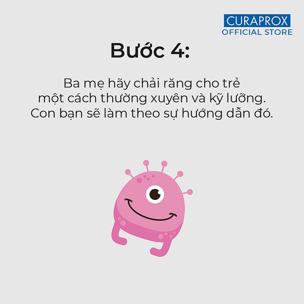 Kem đánh răng ngừa sâu răng dành cho bé Curaprox Kids 60ml