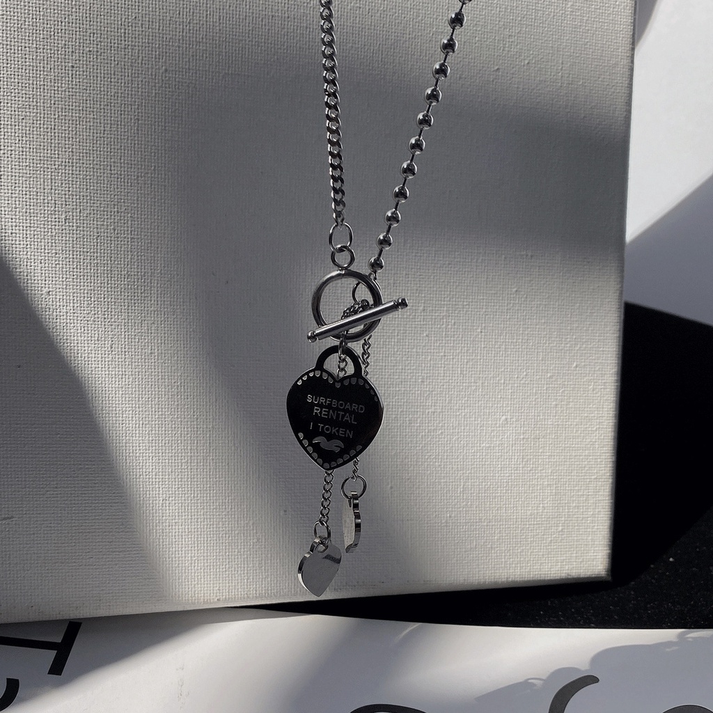 Dây Chuyền Bằng Thép Titan Mặt Chữ Love Phong Cách Hàn Quốc Thời Trang Thu Đông 22758