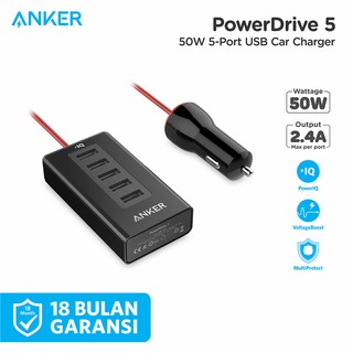 Bộ Sạc Ô Tô Anker PowerDrive 5 Cổng A2311