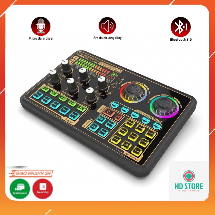 Sound Card K600 2022. Thiết Kế Nhỏ Gọn, Thu Âm, Karaoke, Livestream, Live Tiktok, Bigo, Dễ Sử Dụng. Bảo Hành 12 Tháng