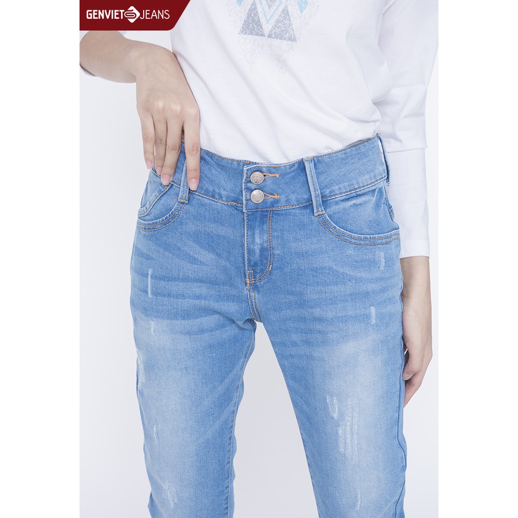 Quần dài Jeans Nữ slimfit TQ107J786 GENVIET