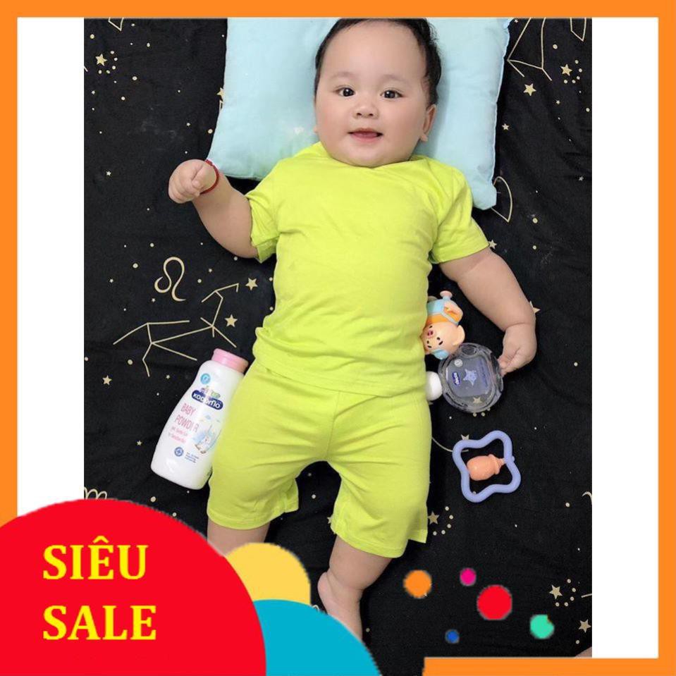 Đồ Bộ Bé Trai, Bé Gái Minky Mom Chất Thun Lạnh, Đồ Bộ Cho Bé Mặc Nhà Cộc Tay Mùa Hè MKM21-01