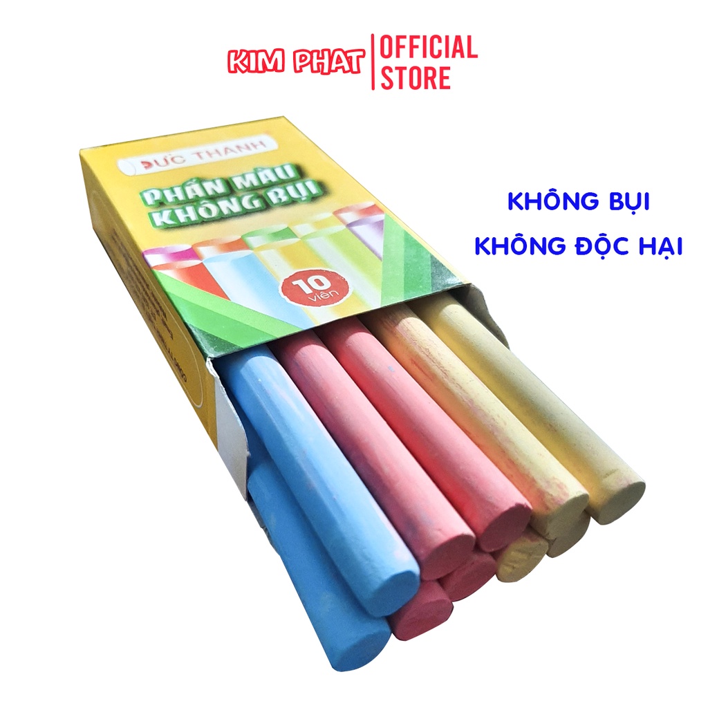 Phấn màu không bụi Đức Thanh - Hộp 10 viên